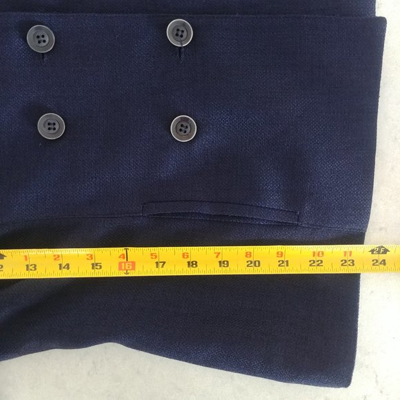 Vintage Herman Geist mod navy blue little skirt suit navy blue size 8 - Picture 7 of 16